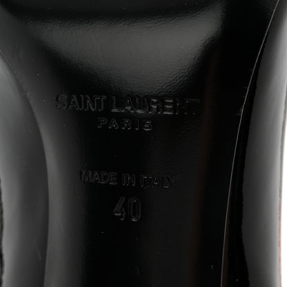 Saint Laurent Patent Opyum Ankle Booties 40 Black 7 of 11