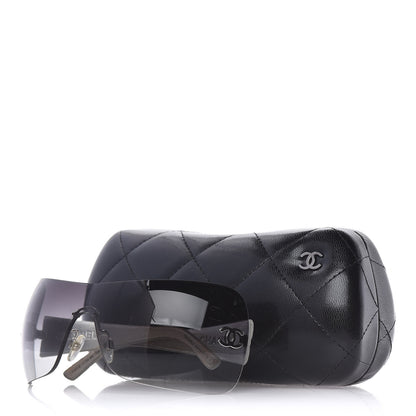 Chanel Metallic Quilted CC Sunglasses 4157-Q Silver 10 of 10