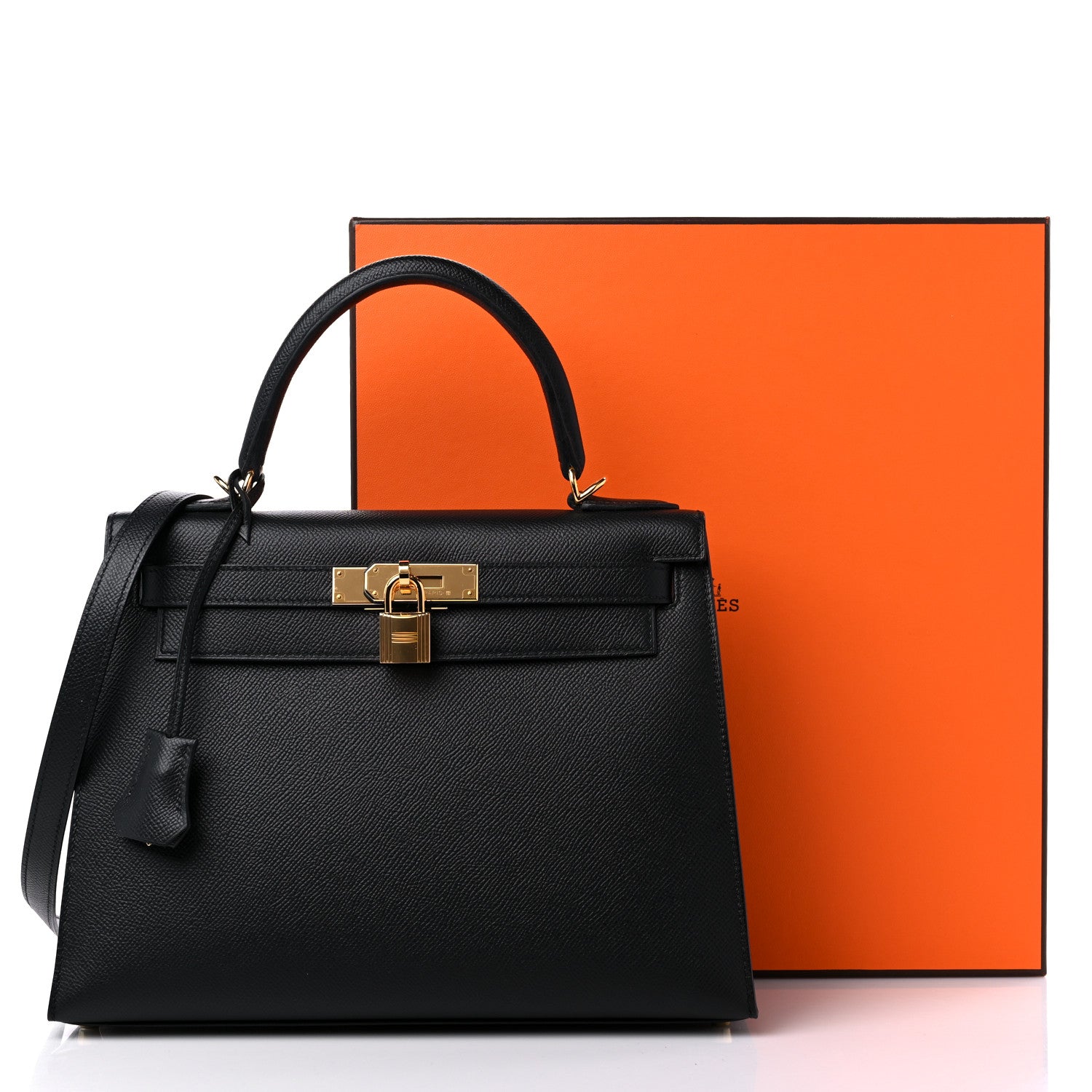 Hermes Epsom Kelly Sellier 28 Black 11 of 11