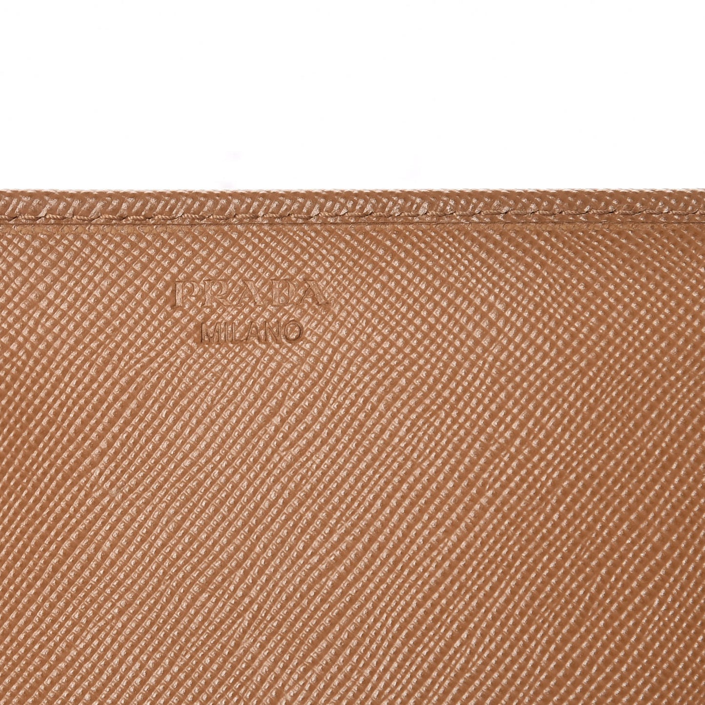 Saffiano Continental Flap Wallet Caramel