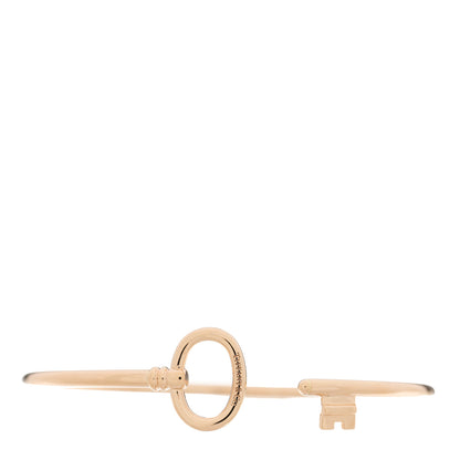 Tiffany 18K Rose Gold Keys Wire Bracelet 1 of 3