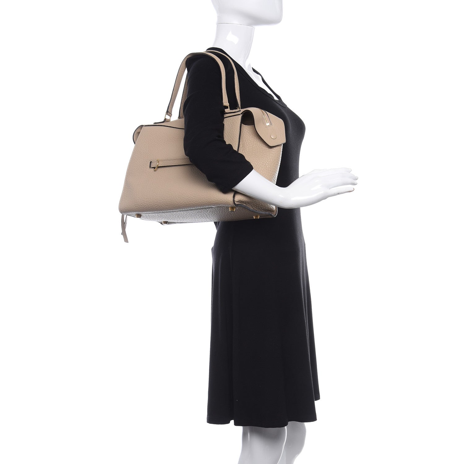 Celine Bullhide Calfskin Small Ring Bag Dune 3 of 8