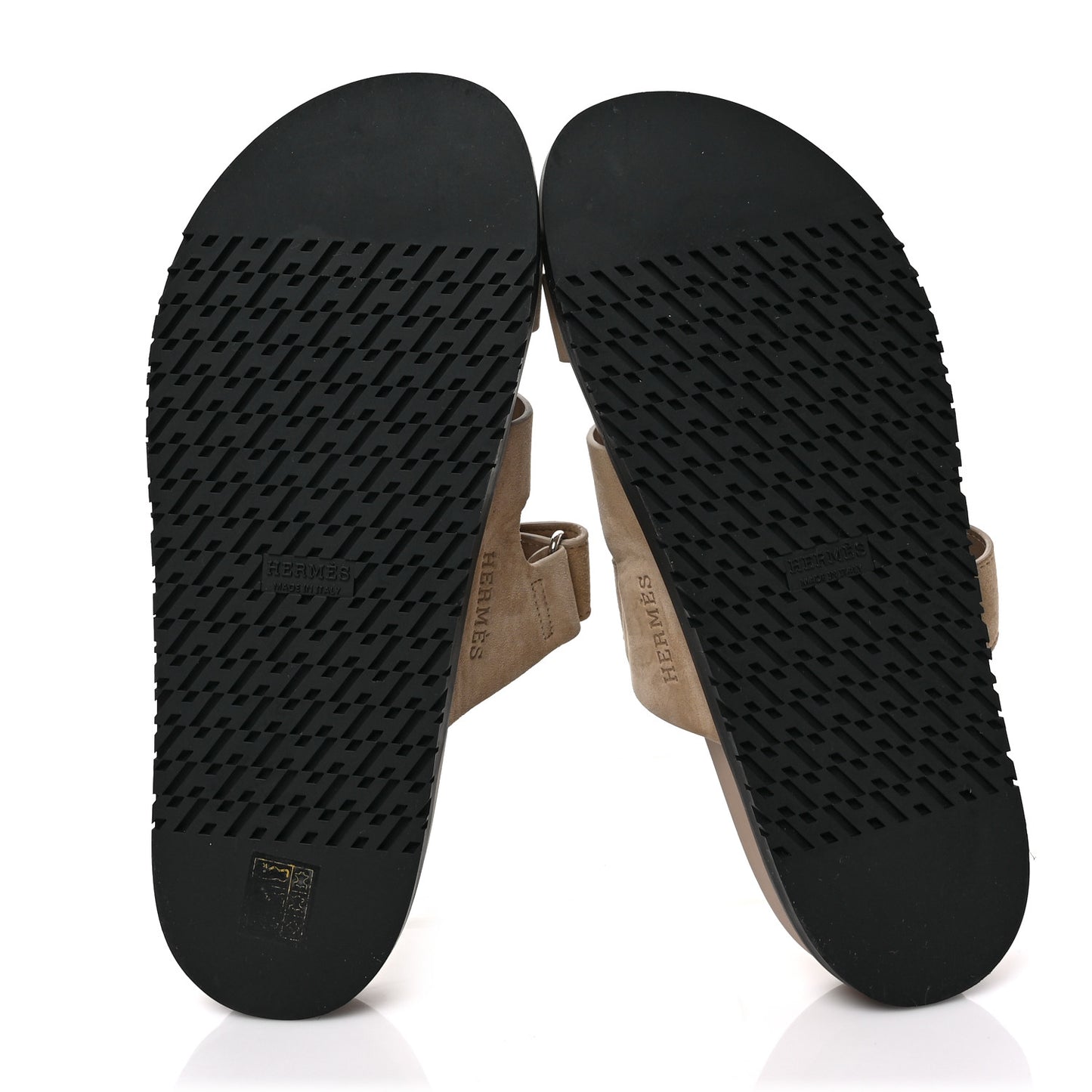 Suede Goatskin Womens Chypre Sandals 41 Beige Argile