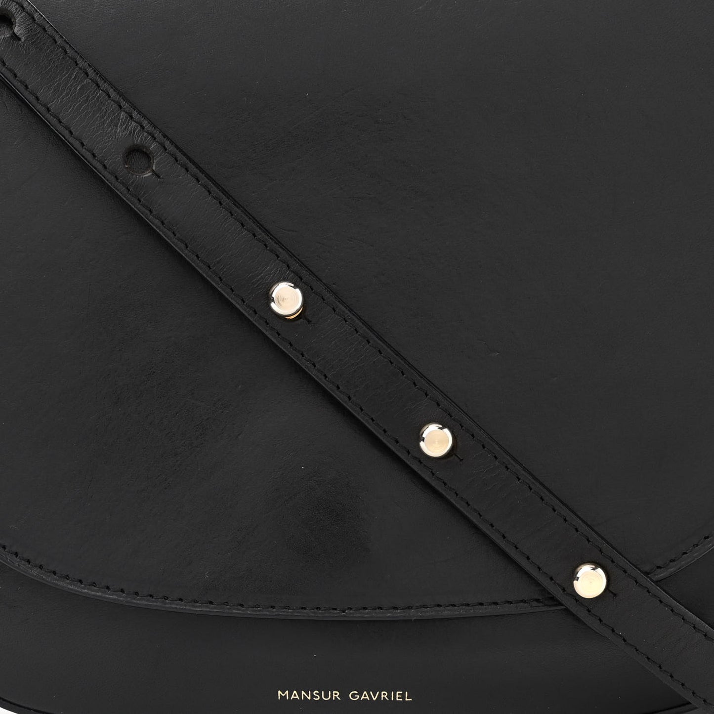 Calfskin Flap Crossbody Bag Black