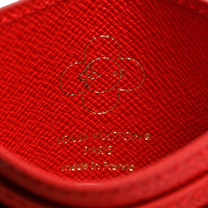 Louis Vuitton Monogram LV Charms 2024 Christmas Animation Candy Factory Card Holder Candy Red Candy Red 6 of 6