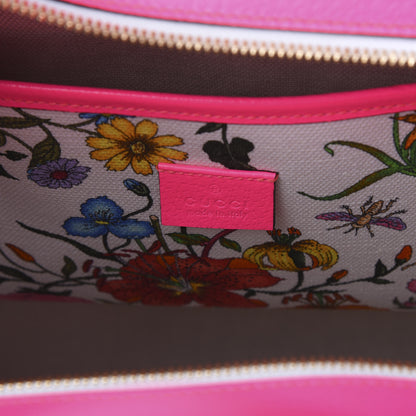 Gucci Canvas Large Flora Tote Pink Multicolor Fuchsia 8 of 10