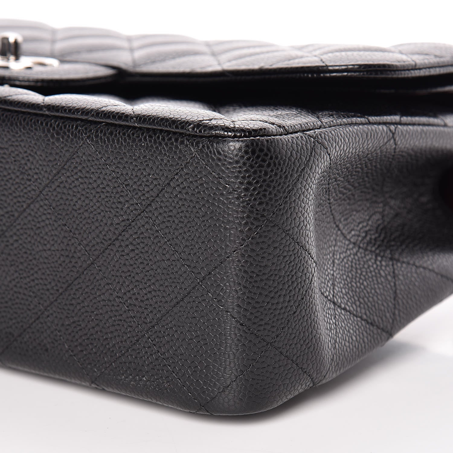 Chanel Caviar Quilted Jumbo Double Flap Black 9 of 10