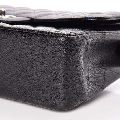 Chanel Caviar Quilted Jumbo Double Flap Black 9 of 10