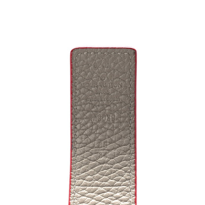 Louis Vuitton Taurillon Calfskin 30mm LV Initiales Reversible Belt 85 34 Pink Grey 4 of 5