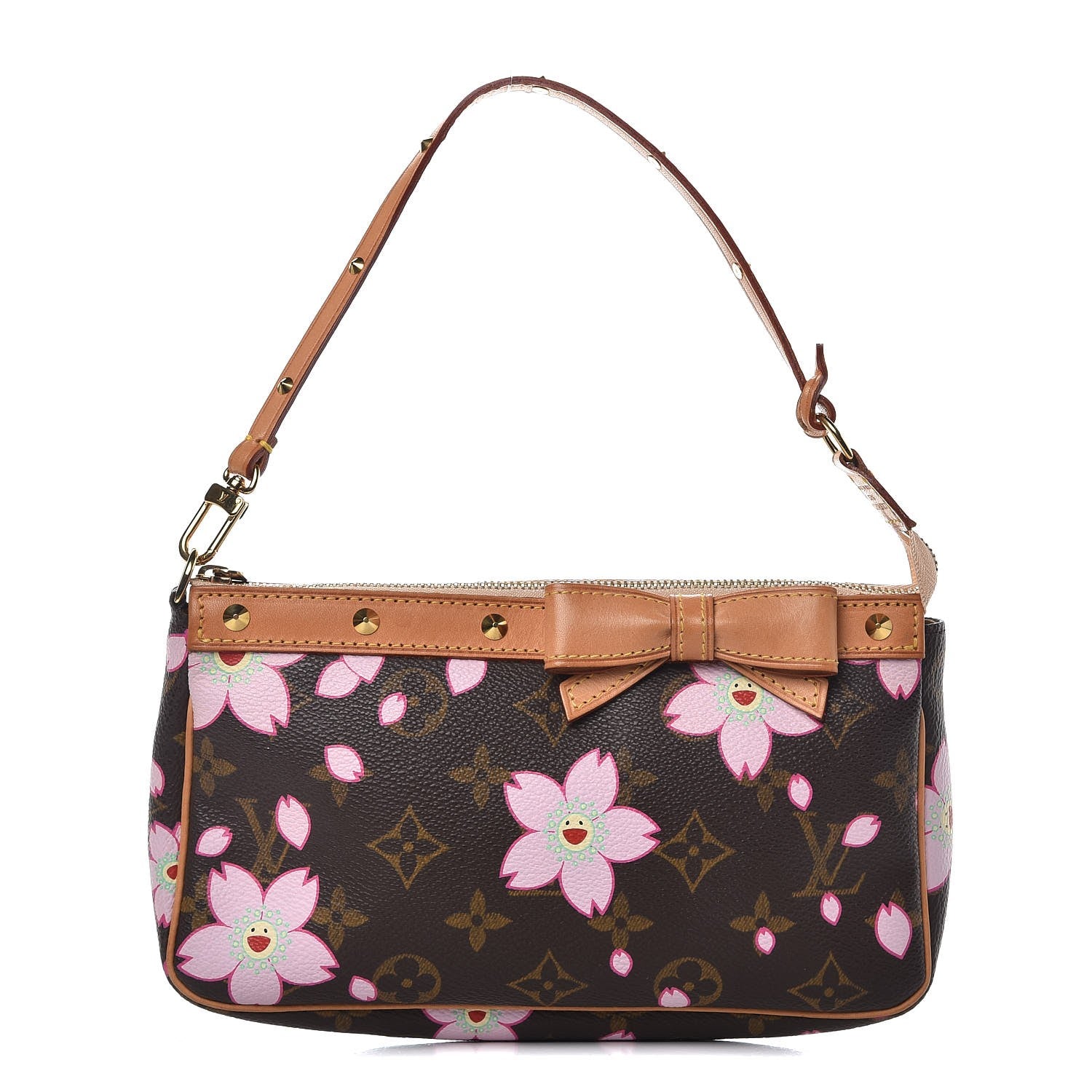 Louis Vuitton Monogram Cherry Blossom Pochette Accessories Brown 1 of 9