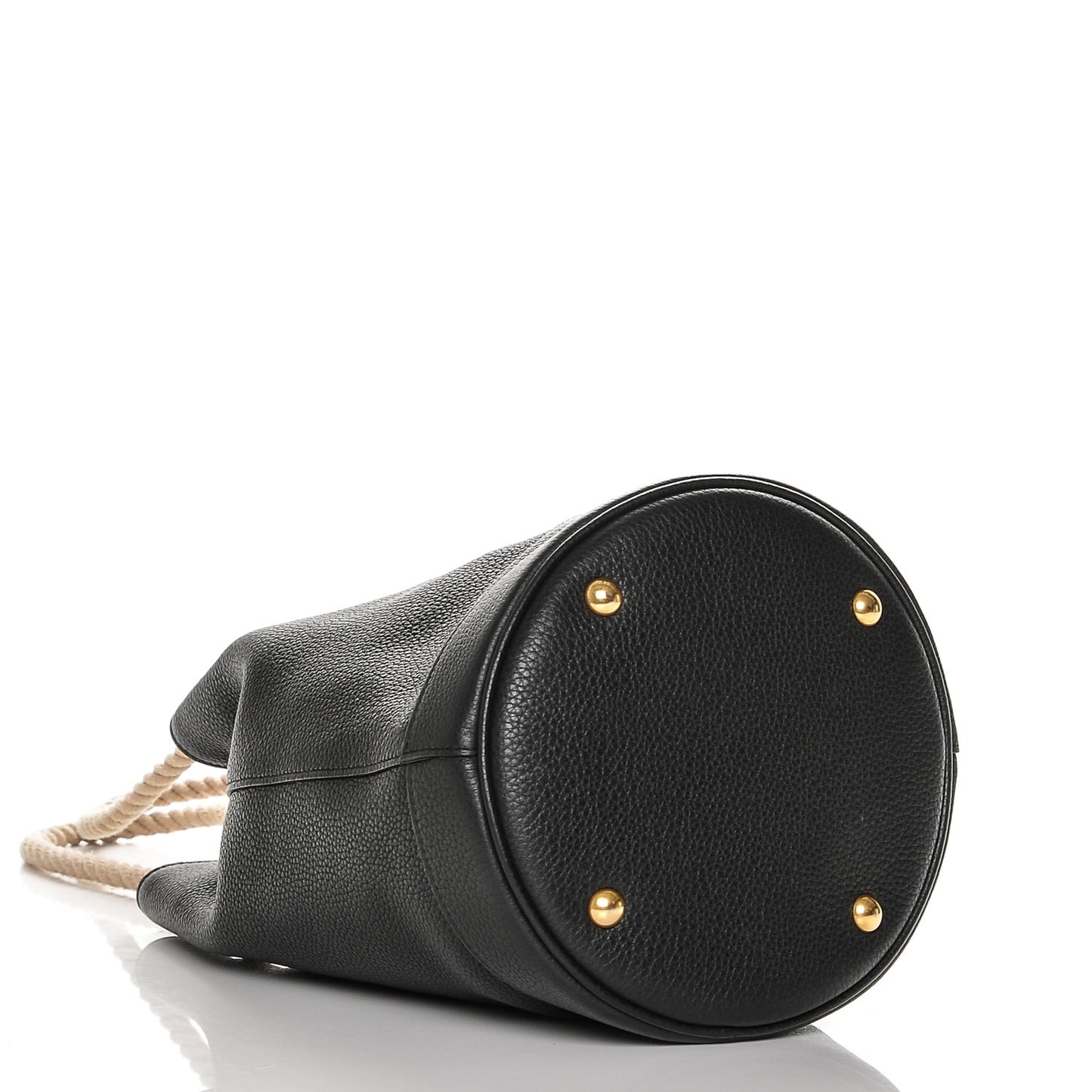 Calfskin Small Seau Bucket Bag Black