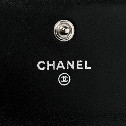 Chanel Lambskin Quilted Large Boy Gusset Flap Wallet Black 8 of 16