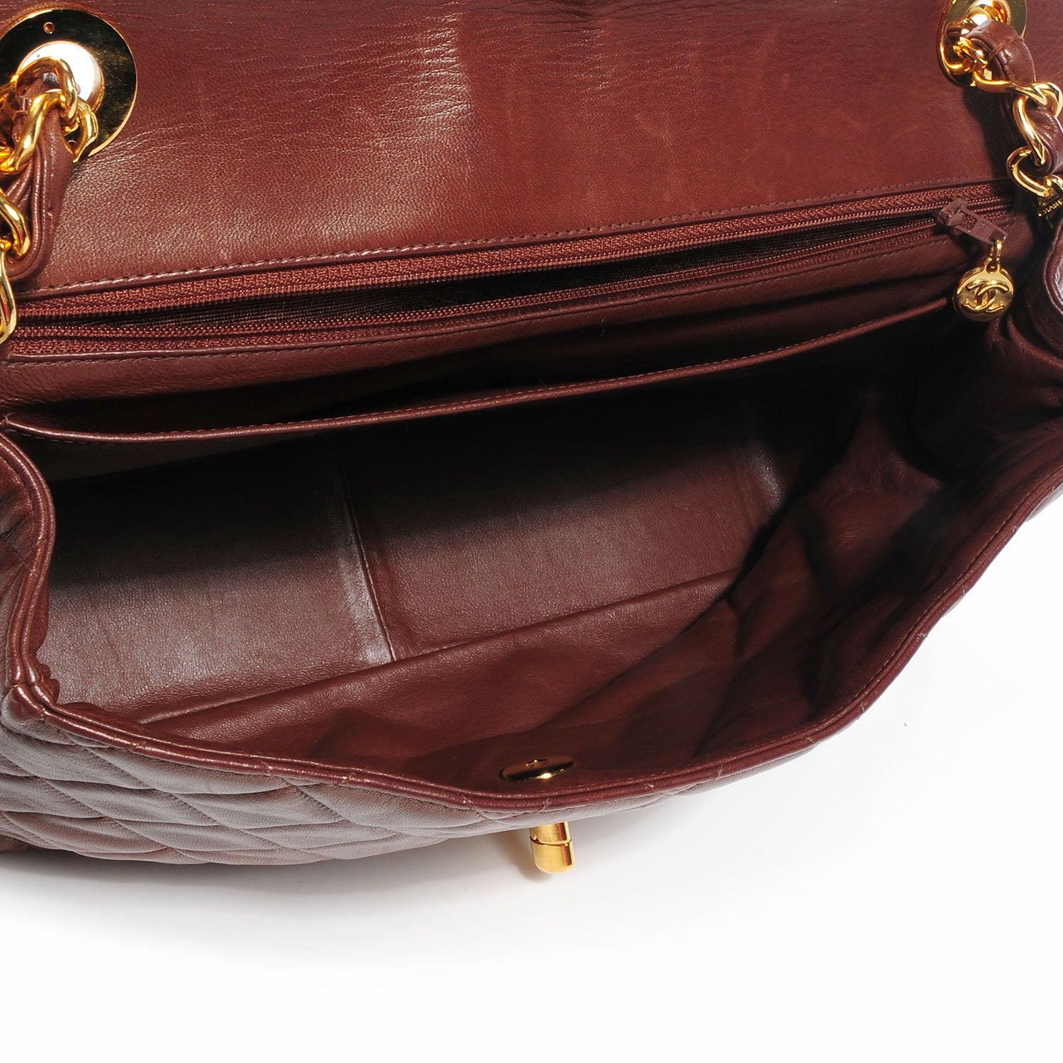 Chanel Lambskin Jumbo Flap Brown 5 of 9