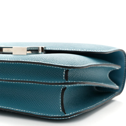 Hermes Epsom Constance 18 New Blue Jean 11 of 12