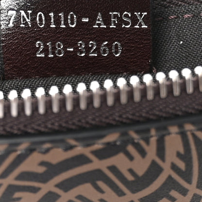 Fendi X SARAH COLEMAN Vitello Grace Light Micro FF Vertigo Embossed Flat Clutch Maya Black 7 of 7