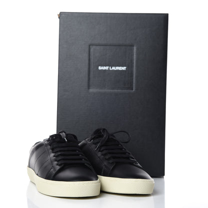Saint Laurent Calfskin SL/06 Classic Court Sneakers 36 Black 8 of 8