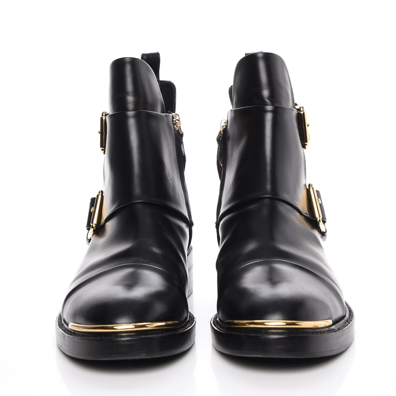 Louis Vuitton Calfskin Valley Flat Ankle Boots 37 Black 2 of 11
