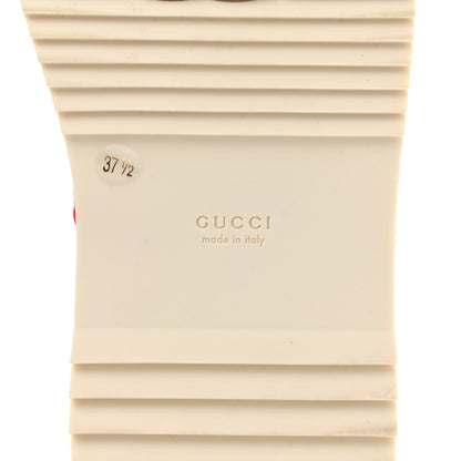 Gucci Linen Psychedelic Mini GG Monogram Angelina Platform 55mm Slide Sandals 37.5 Multicolor 7 of 9