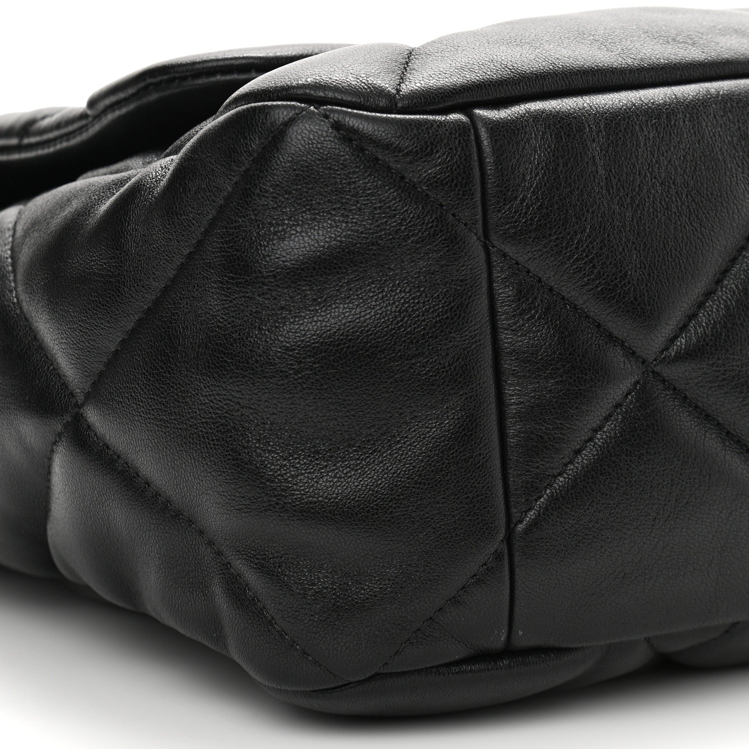 Chanel Lambskin Quilted Maxi Chanel 19 Flap Black 8 of 10