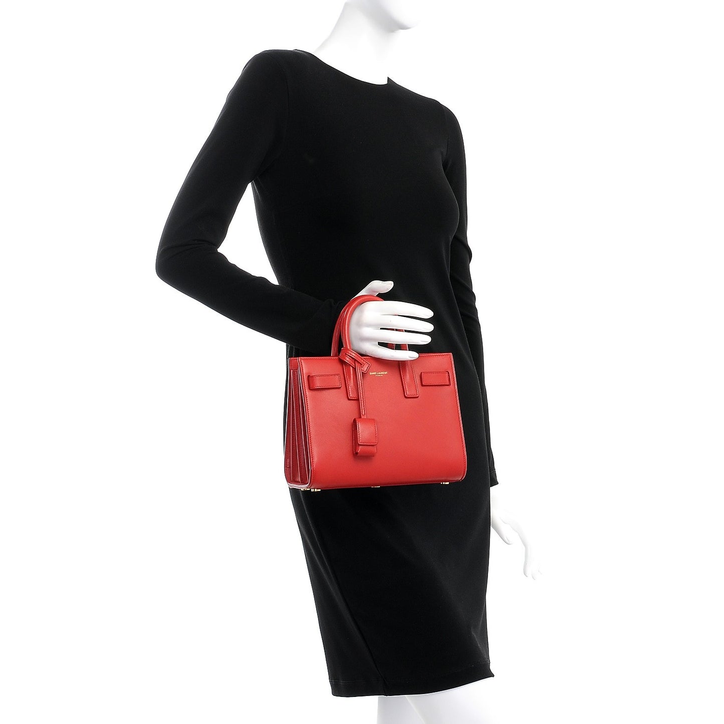 Calfskin Nano Sac De Jour Lipstick Red