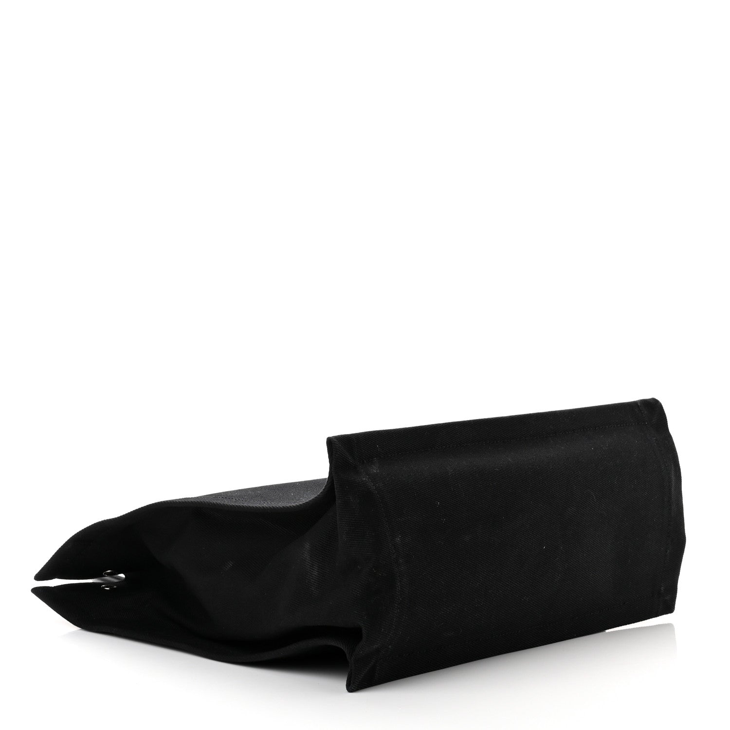 Saint Laurent Linen Calfskin Rive Gauche North South Tote Black 4 of 9