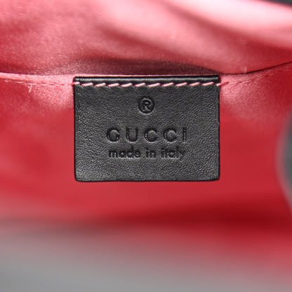 Gucci Velvet Matelasse GG Marmont Bucket Bag Black 5 of 10
