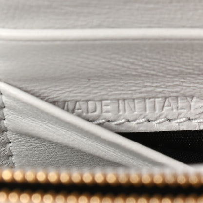Balenciaga Shiny Calfskin Crocodile Embossed Hourglass Chain Bag White 8 of 10