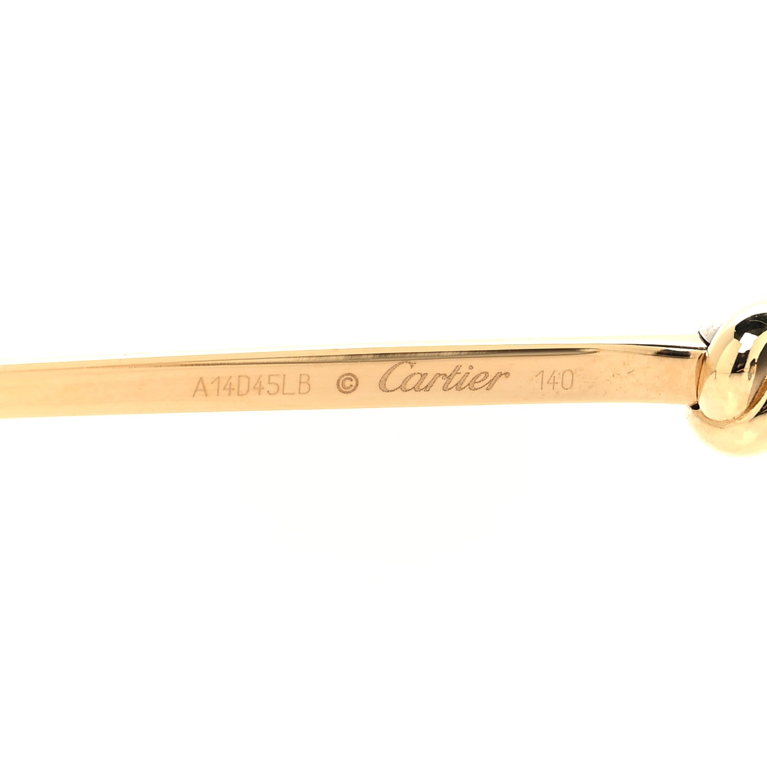 Cartier Metal Trinity Sunglasses CT0225S 001 Gold Silver 5 of 8