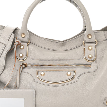 Balenciaga Chevre Gold Metallic Edge Hardware City Gris Glace 7 of 10