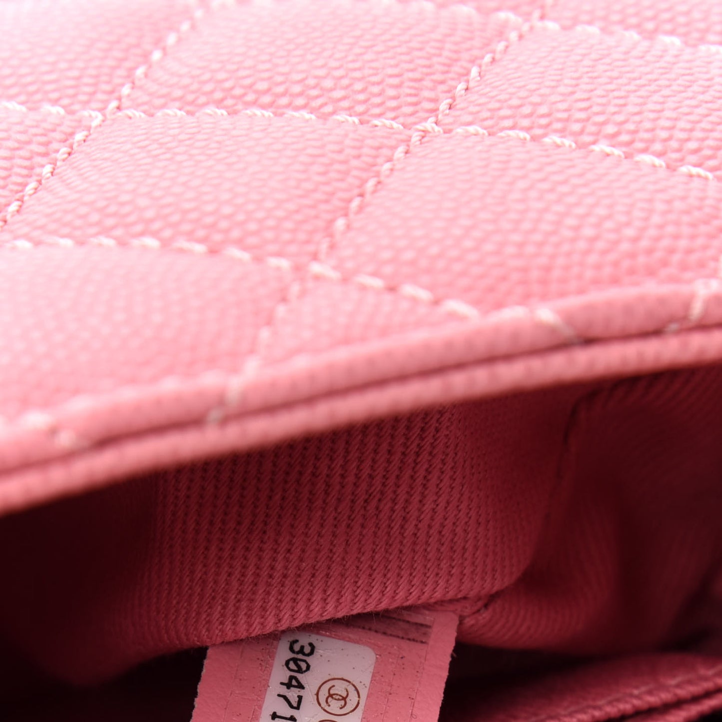 Caviar Quilted Mini Coco Handle Flap Pink