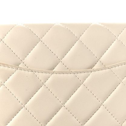 Chanel Lambskin Enamel Quilted Pearl Crush Wallet On Chain WOC White 12 of 12