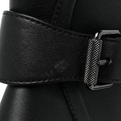 Christian Louboutin Calfskin Macademia 100 Biker Platform Boots 40.5 Black 11 of 12