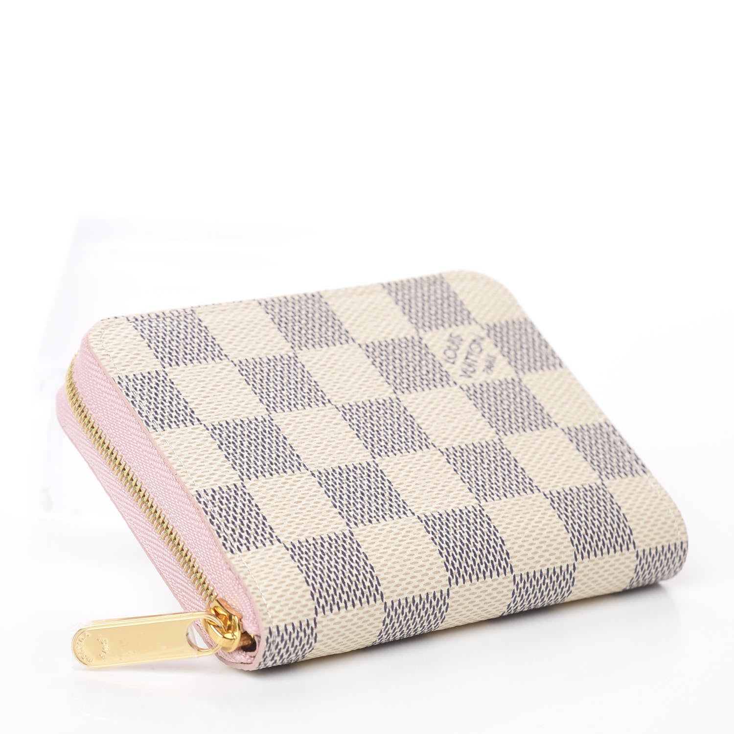 Louis Vuitton Damier Azur Zippy Coin Purse Rose Ballerine 3 of 5