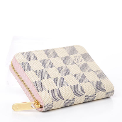 Louis Vuitton Damier Azur Zippy Coin Purse Rose Ballerine 3 of 5