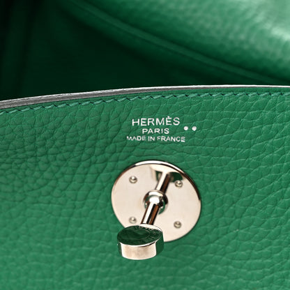 Hermes Taurillon Clemence Matte Niloticus Crocodile Touch Lindy 26 Menthe 6 of 11