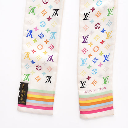 Louis Vuitton Silk Monogram Multicolor Bandeau White 3 of 6