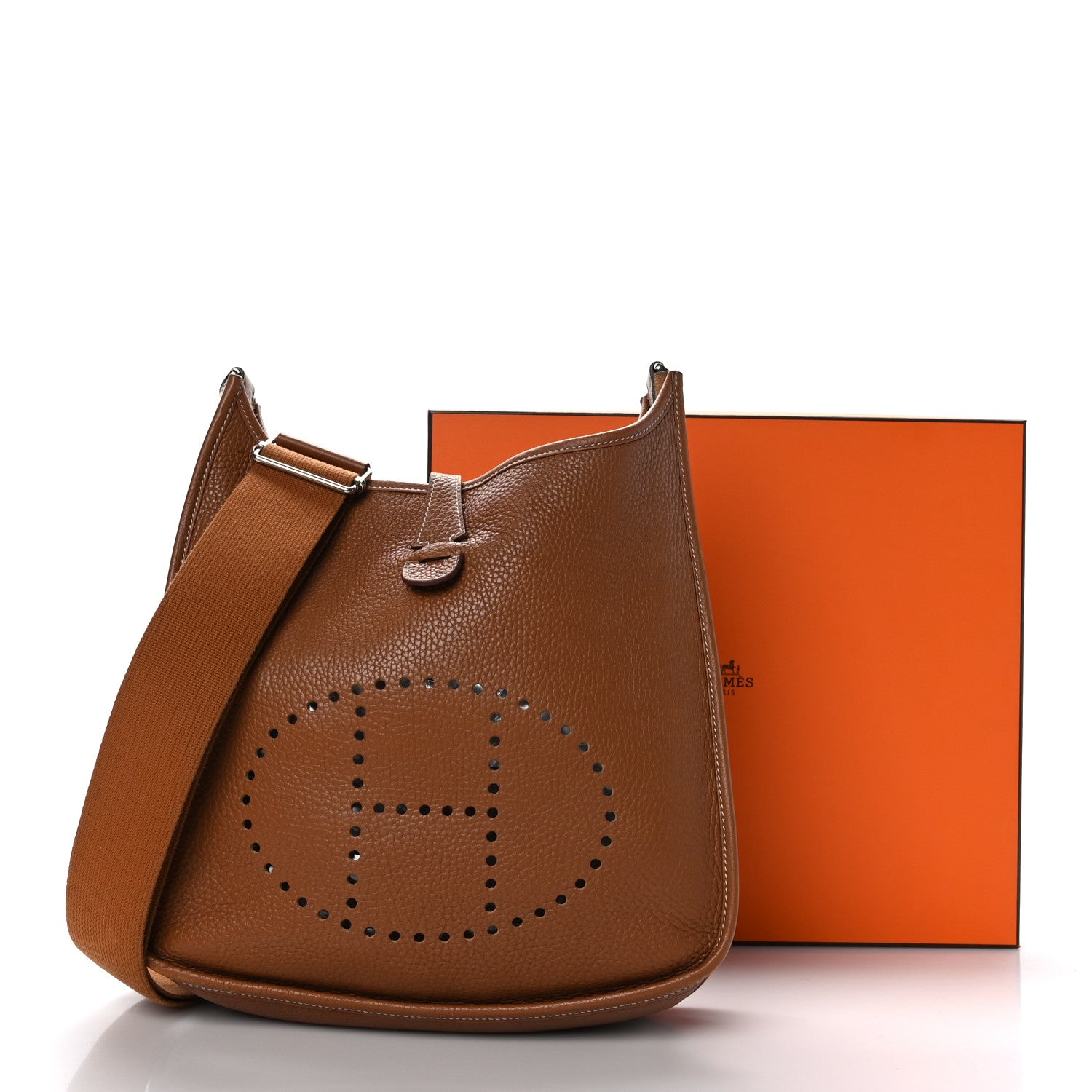 Hermes Taurillon Clemence Evelyne III PM Gold 11 of 11