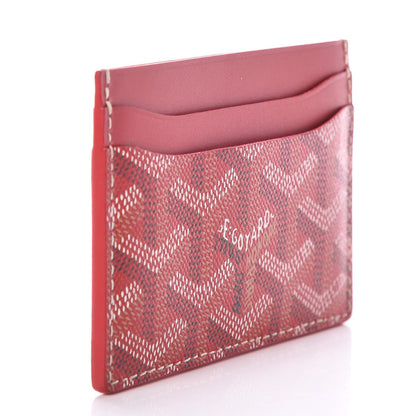 Goyard Goyardine Saint Sulpice Card Holder Red 10 of 14