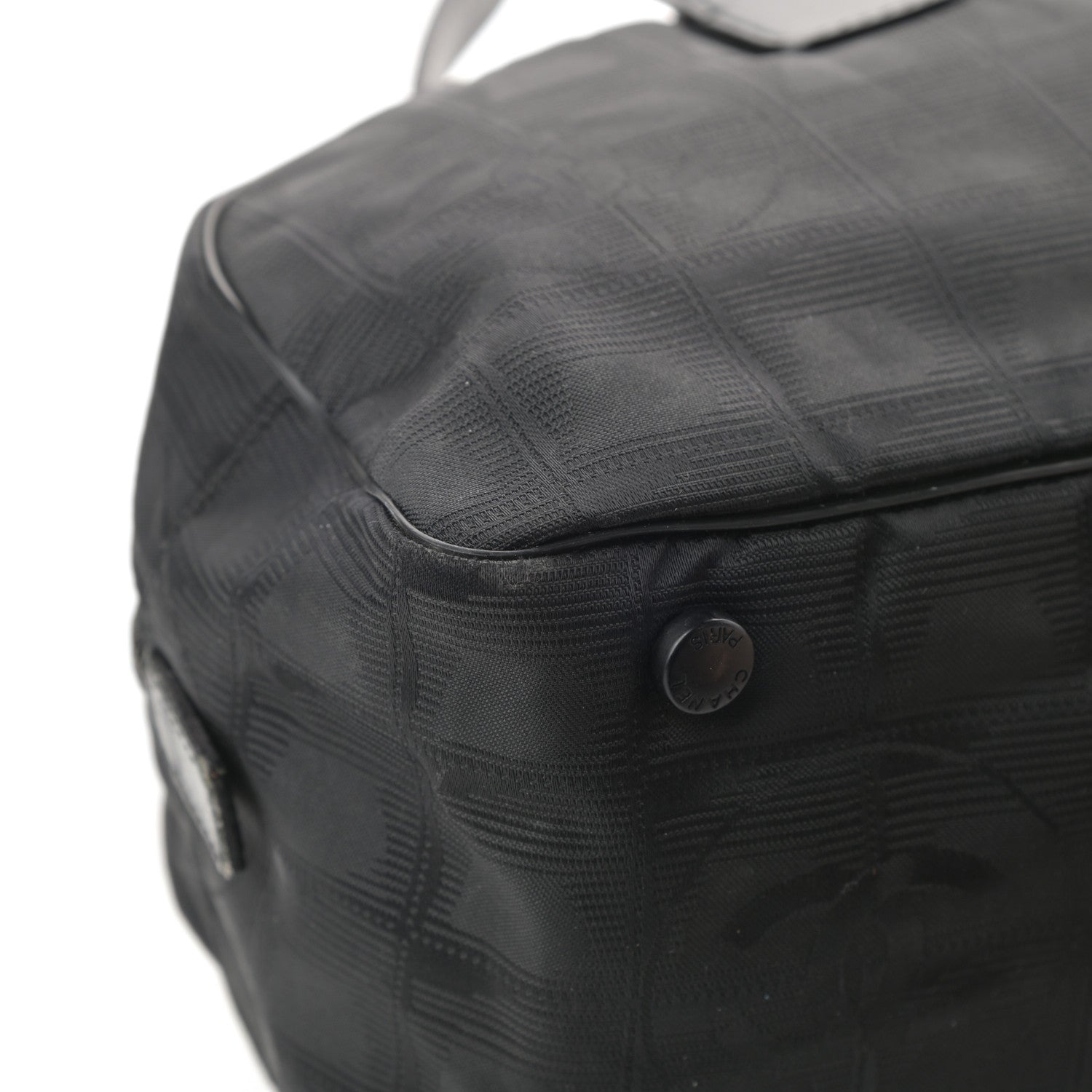Chanel Nylon Travel Bowler Black 12 of 17