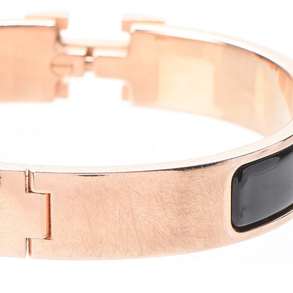 Hermes Enamel Narrow Clic Clac H Bracelet PM Black 5 of 5