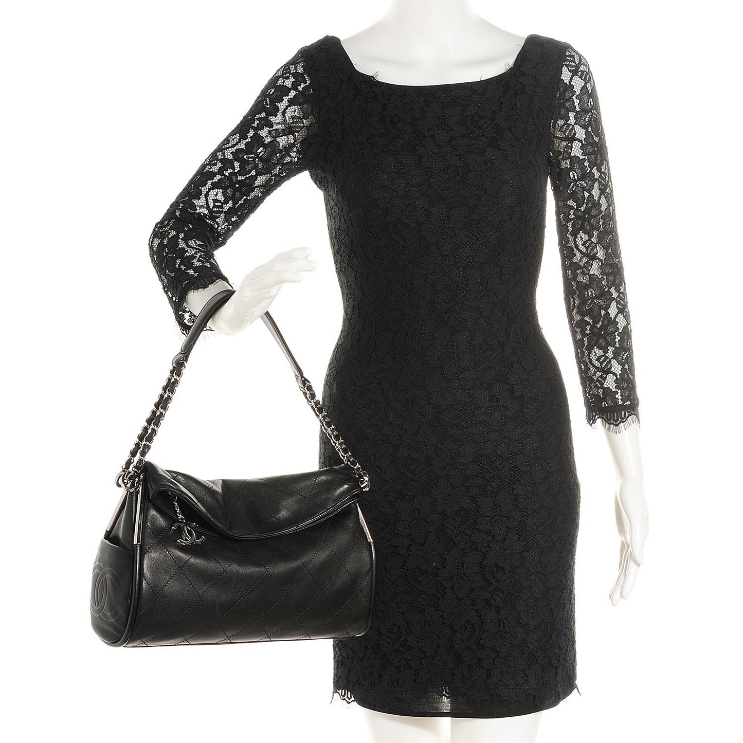 Lambskin Medium Ultimate Soft Tote Black