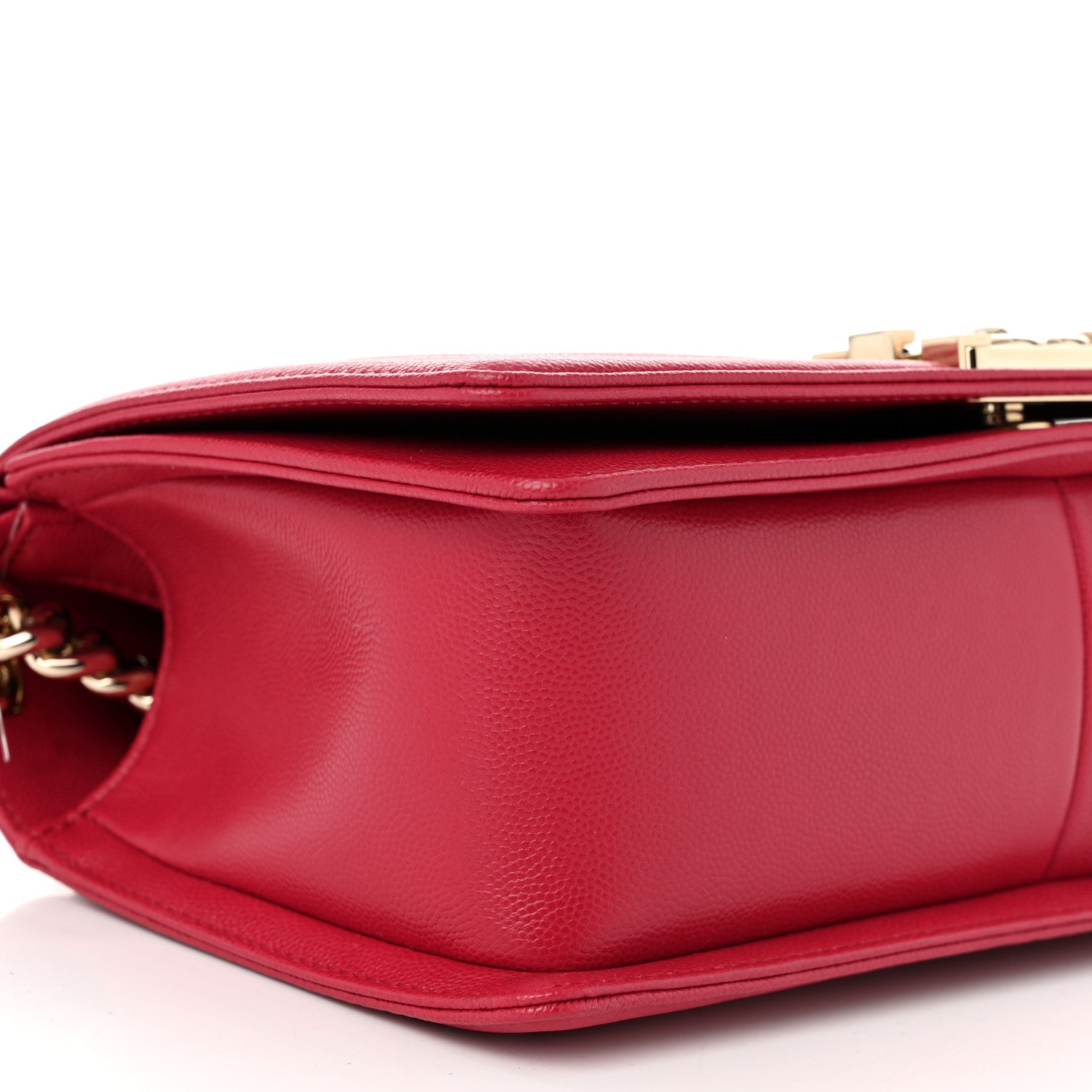 Chanel Caviar Quilted Medium Boy Flap Dark Pink 9 of 10