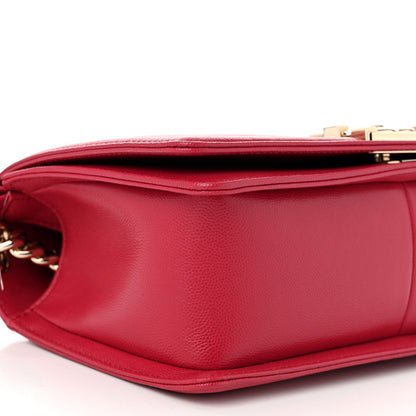 Chanel Caviar Quilted Medium Boy Flap Dark Pink 9 of 10