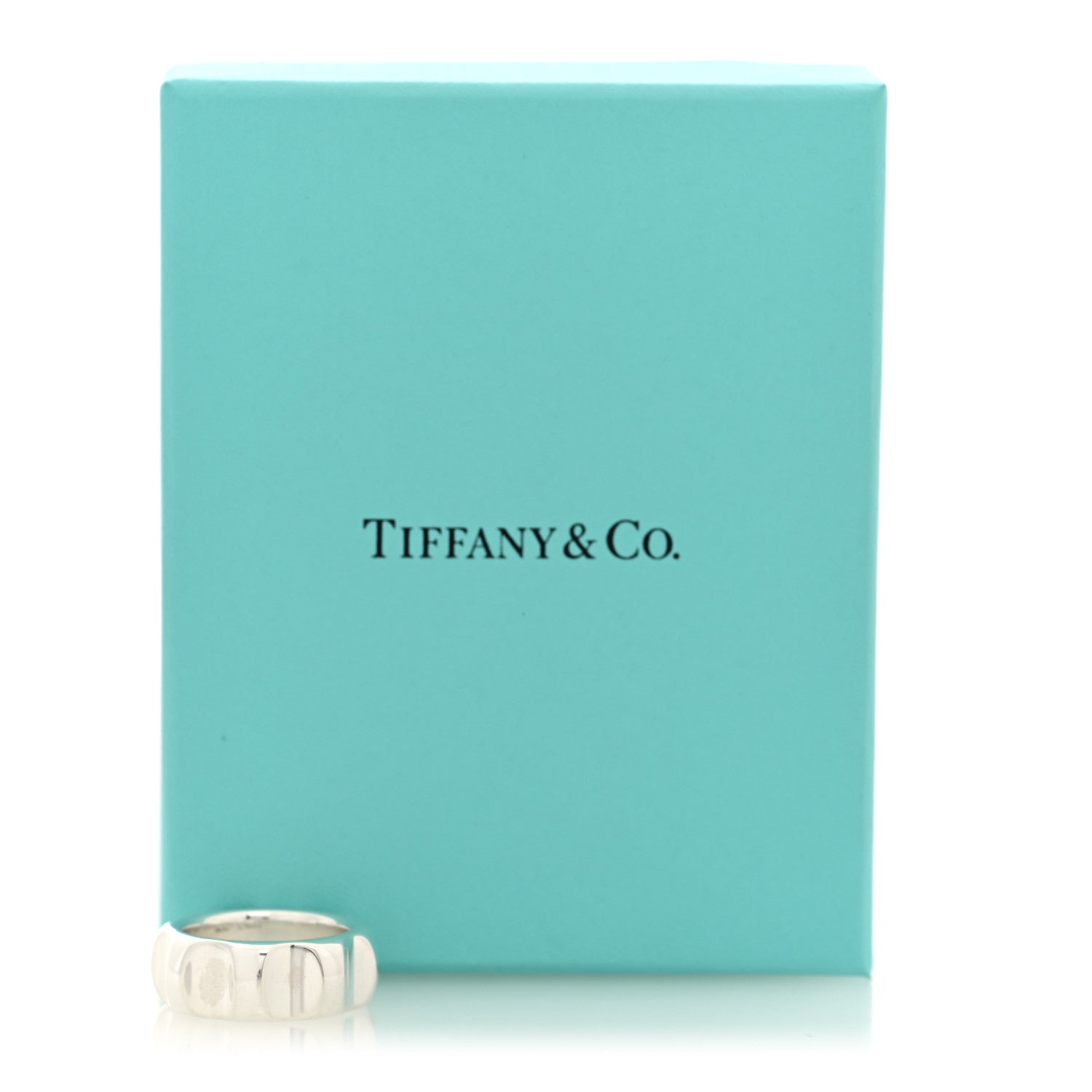Tiffany Sterling Silver Wide Paloma's Groove Ring 54 7 5 of 5