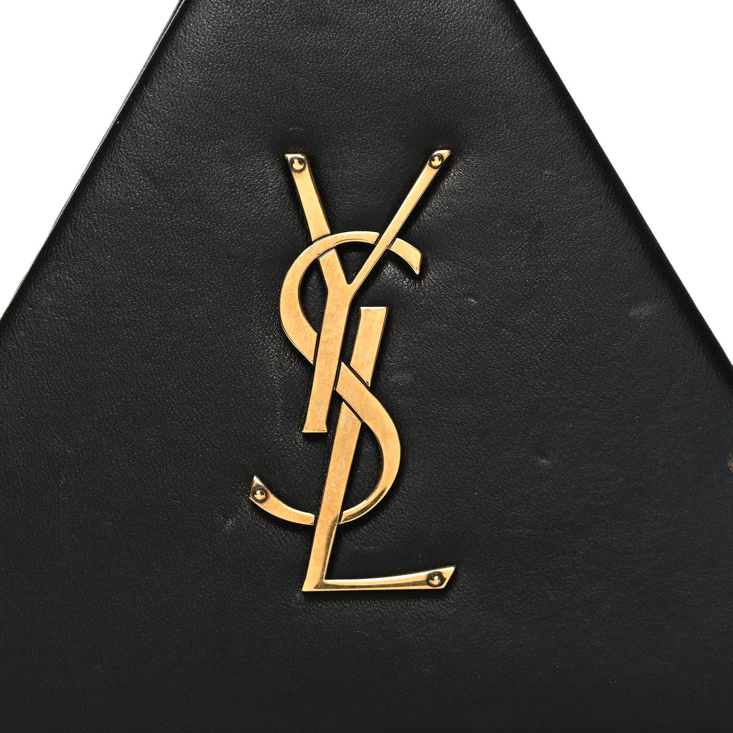 Saint Laurent Lambskin Pyramid Clutch Black 7 of 10