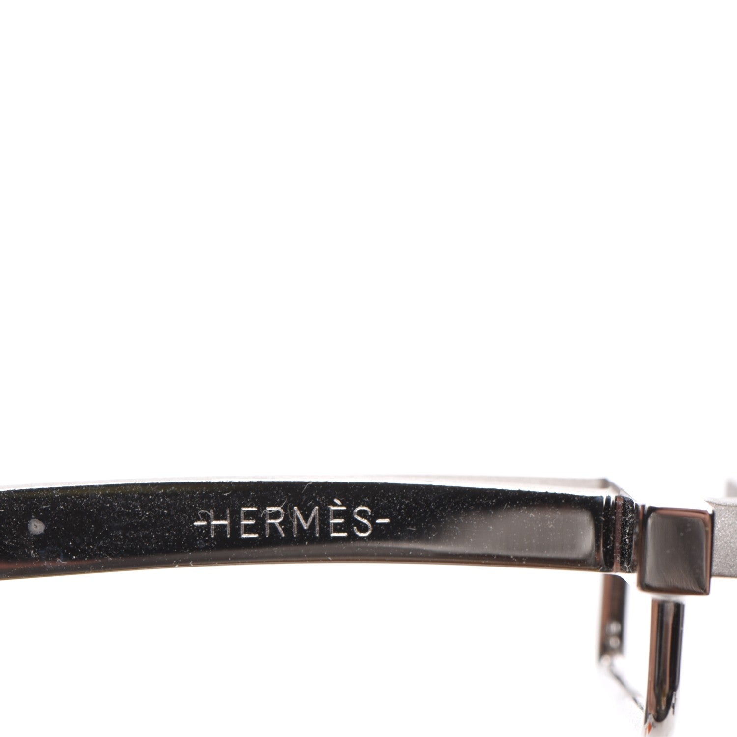 Hermes Brushed Polished Palladium Au Carre 32mm Double H Belt Buckle 6 of 6