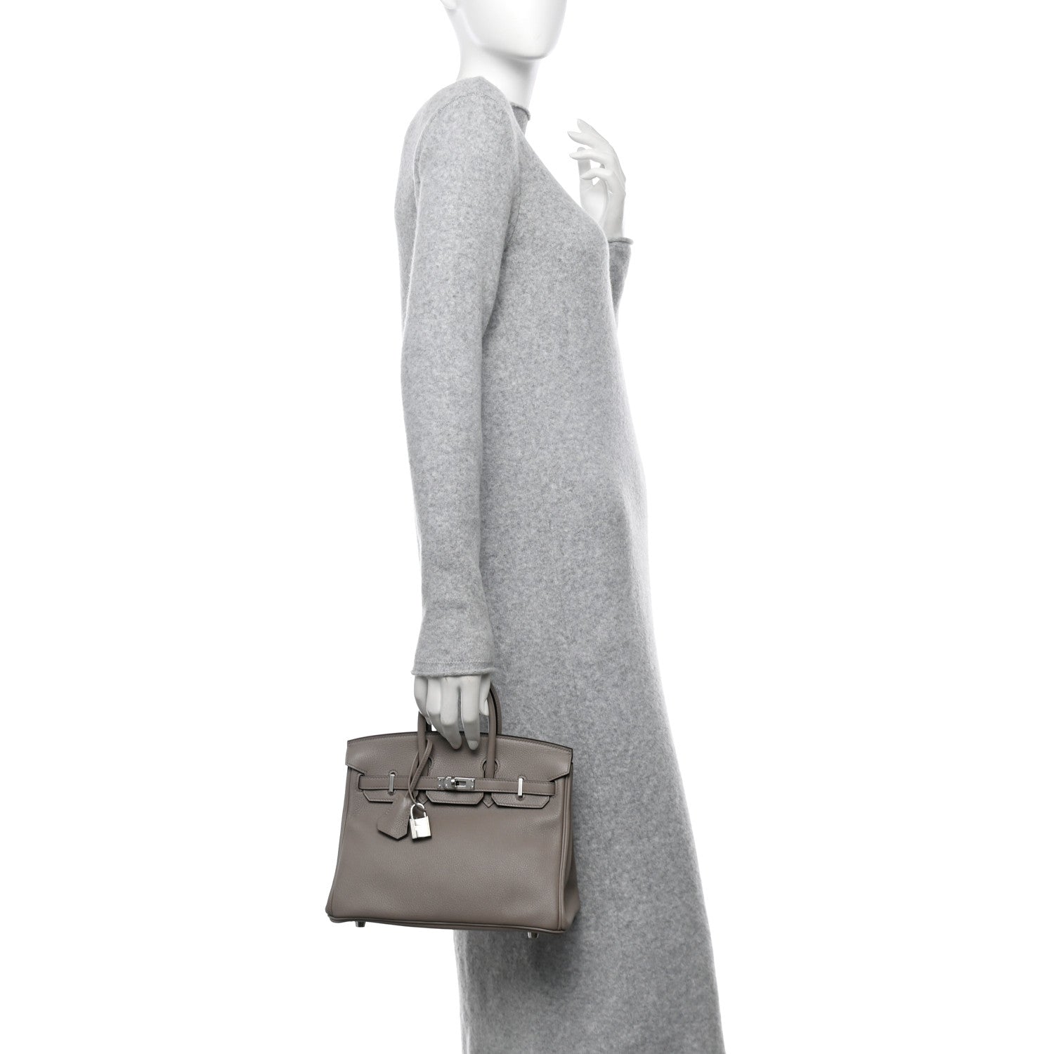Hermes Taurillon Novillo Birkin 25 Gris Asphalte 2 of 12