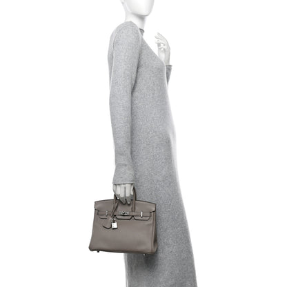 Hermes Taurillon Novillo Birkin 25 Gris Asphalte 2 of 12