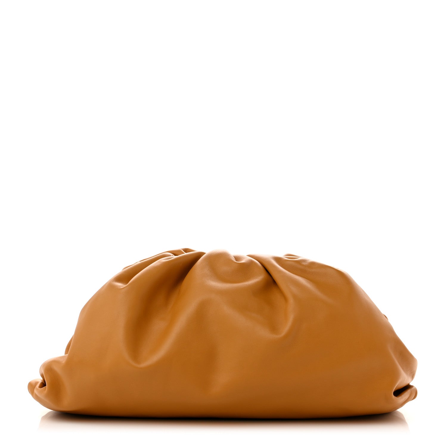 Bottega Veneta Smooth Butter Calf The Pouch Oversized Clutch Ocra 1 of 7