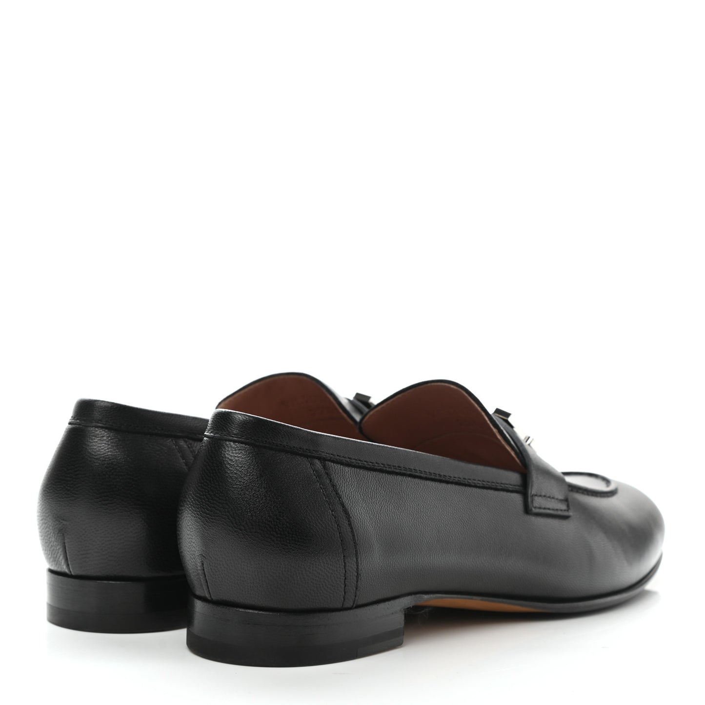 Goatskin Womens Paris Loafers 38.5 Black